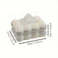 Cloud-Shaped Tissue Box Holder in White