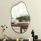 Large Irregular Wall Mirror in Black