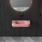 Artificial Stone Wall Sink in Pink