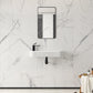 Artificial Stone Wall Sink in White