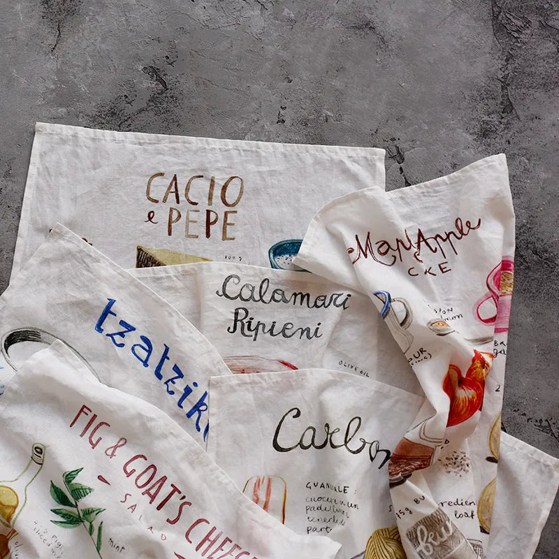 Tea Towel in Fig & Goat's Cheese