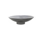 Small Glass Fruit Bowl in Grey