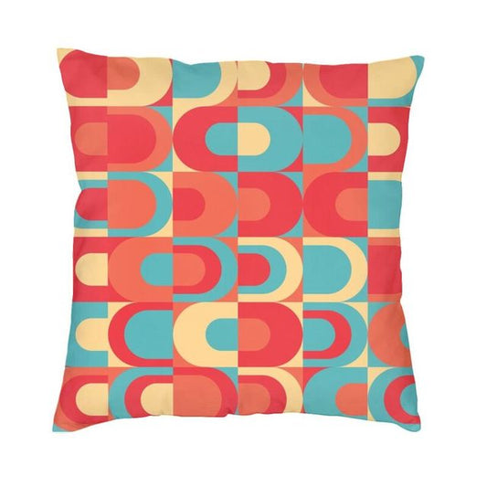 Geometric Print Pillow Case in Multi