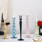 Glass Candle Holder in Black