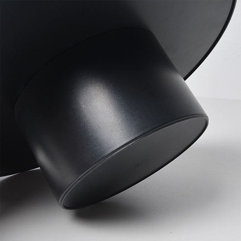 Large Round Stand Tray in Black