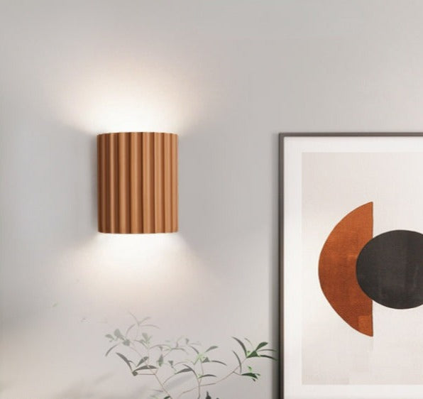 Modern LED Wall Lamp in Terracotta