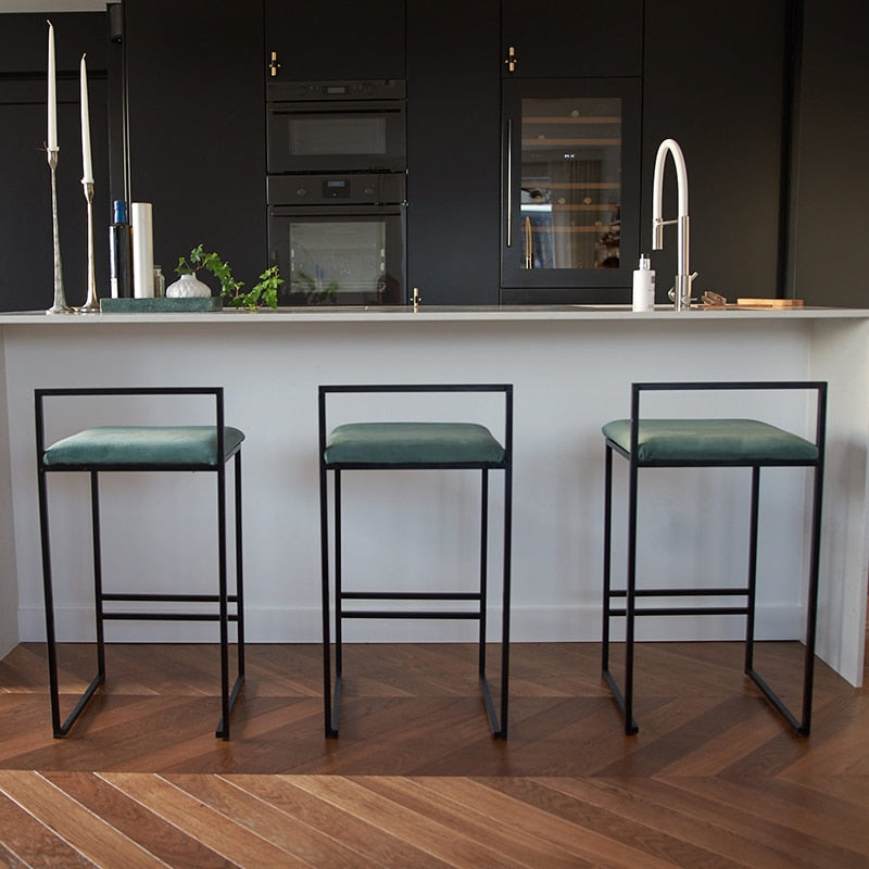 Bar Stool in Dark Green