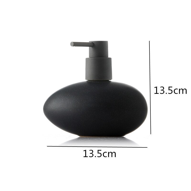 Ceramic Soap Dispenser in Black