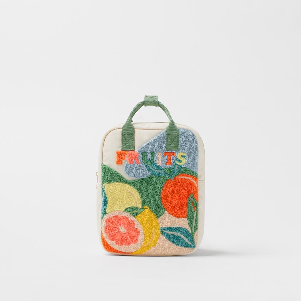 Kids Bag in "FRUITS" embroidery