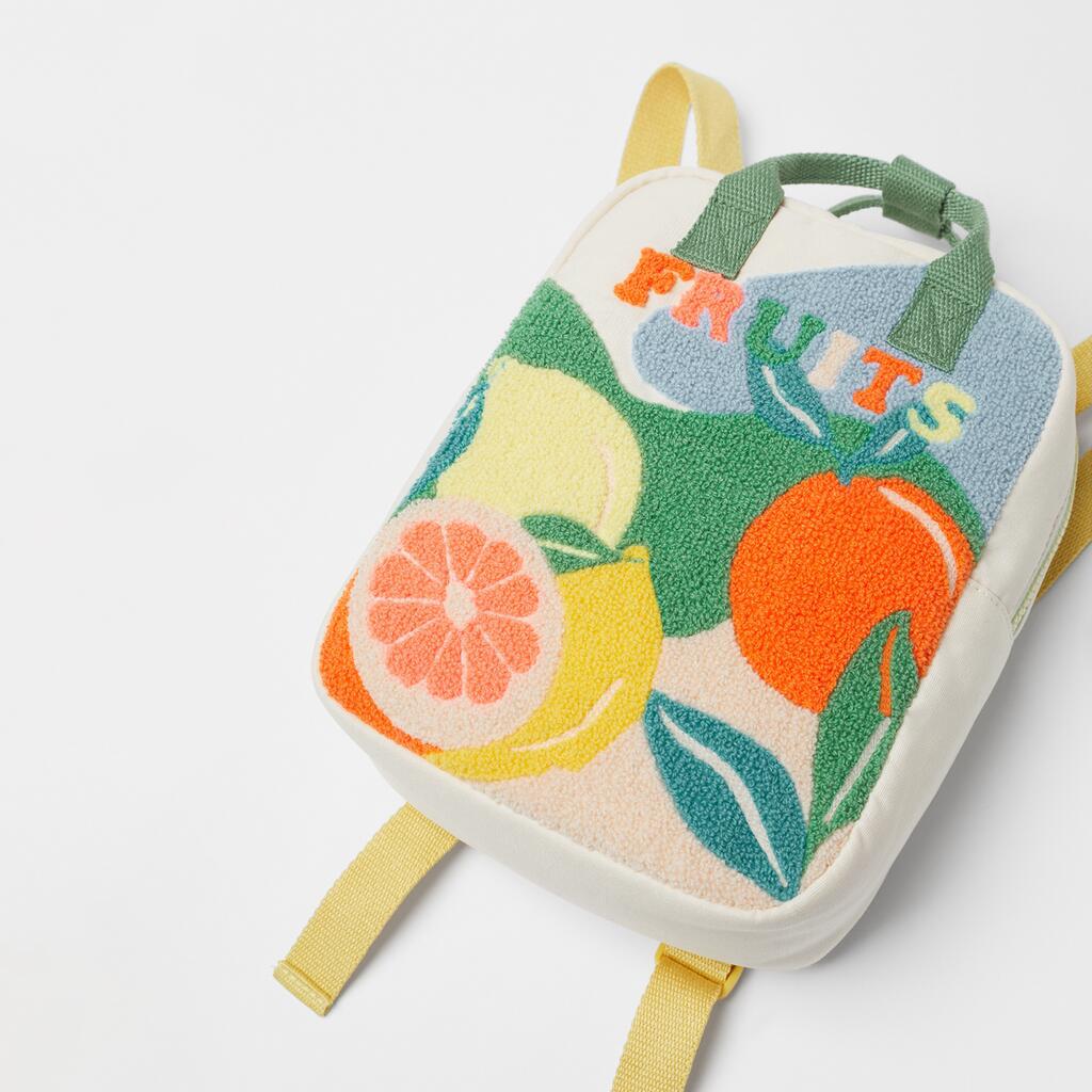 Kids Bag in "FRUITS" embroidery