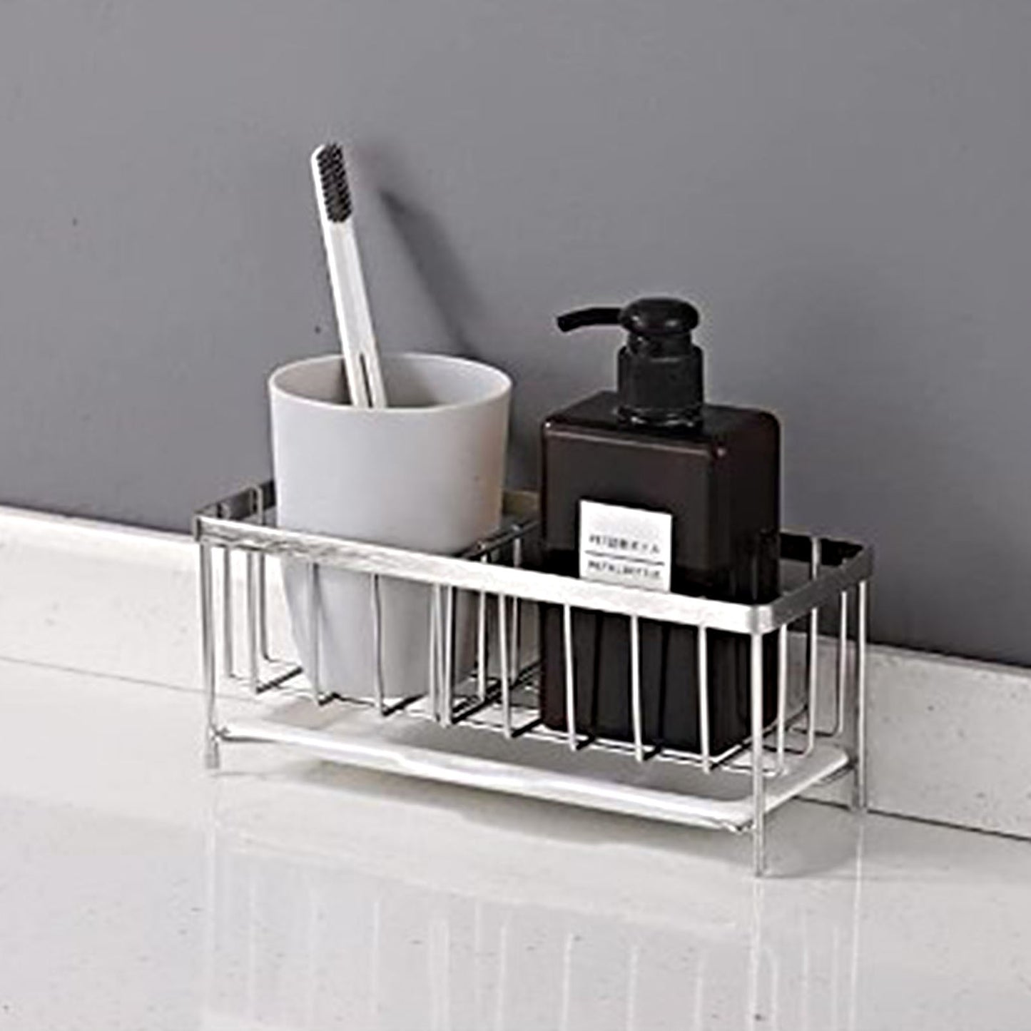 Kitchen Rack Holder For Sink in Silver