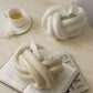 Knot Shape Tissue Box in Cream