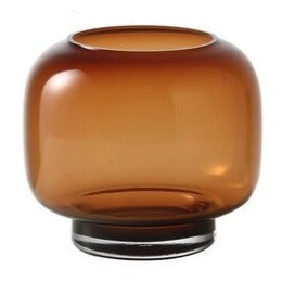 Modern Round Mouth Vase in Brown