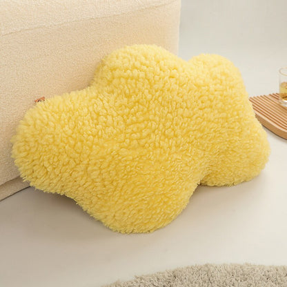 Cloud Fluffy Pillow in Yellow