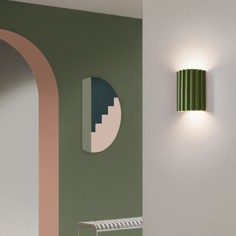 Modern LED Wall Lamp in Green