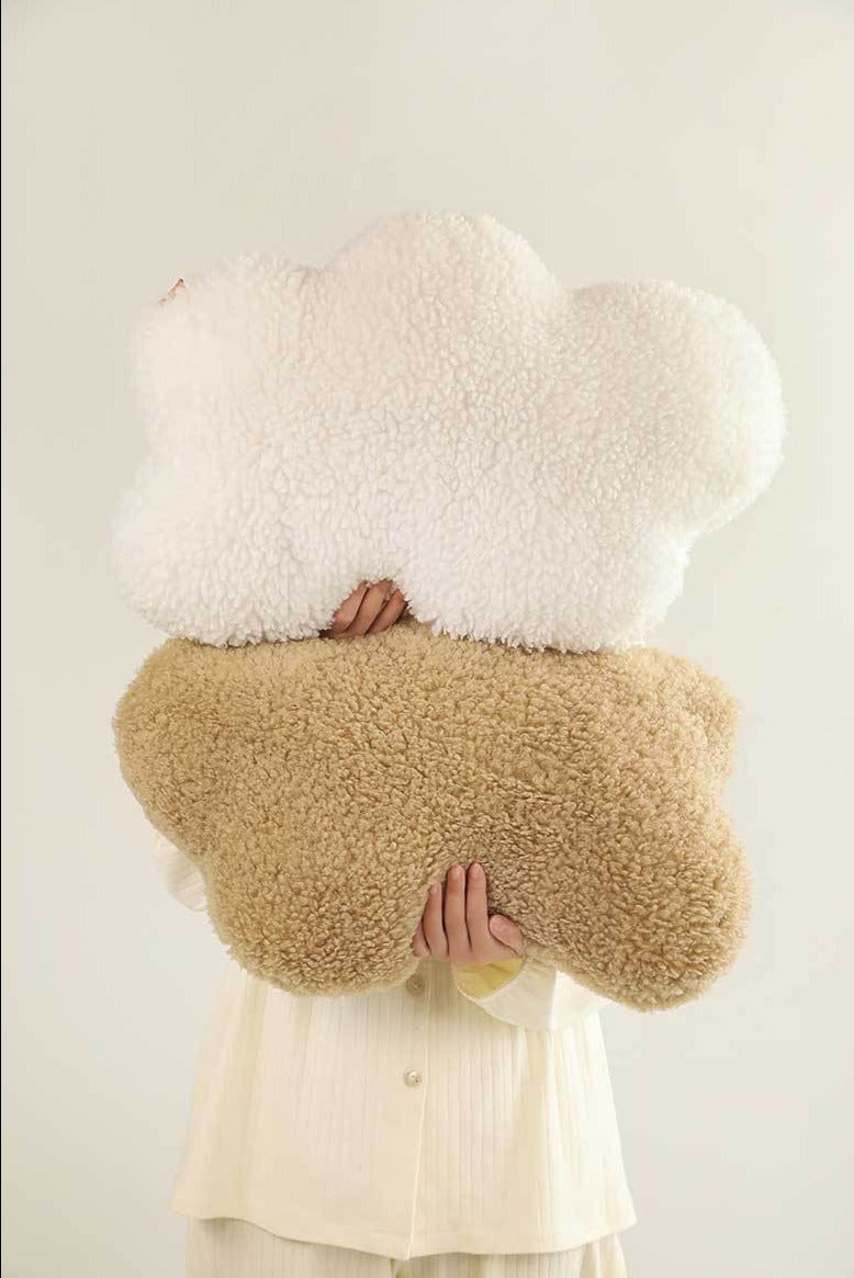 Cloud Fluffy Pillow in Brown