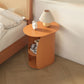 Bedside Table with Small Storage Shelf in Rust