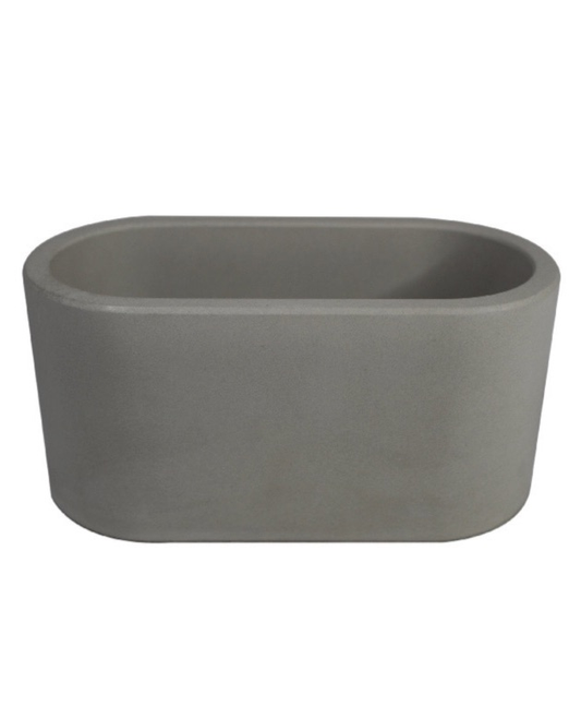 Concrete Tray + Matching Pot