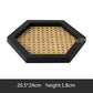 Rattan Woven Wooden Trays