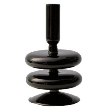 2 Tier Candle Holder in Black