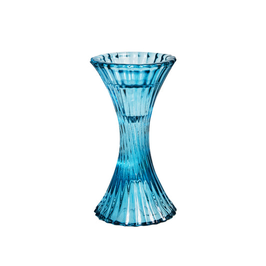 Glass Candle Holder in Blue
