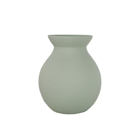 Nordic Ceramic Vase in Pastel Sage