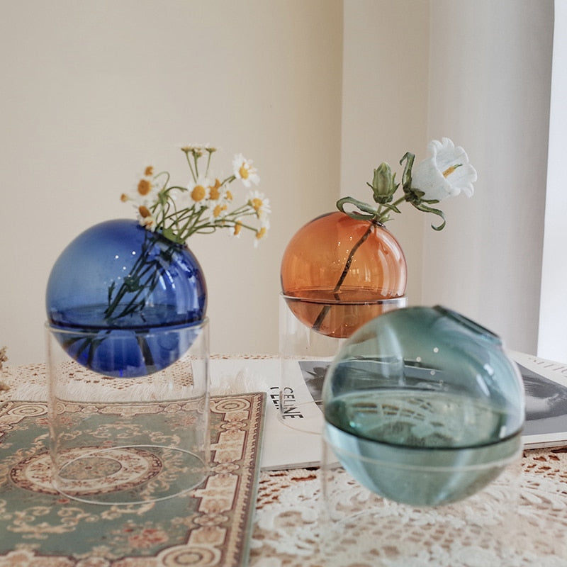 Mini Flower Round Vase