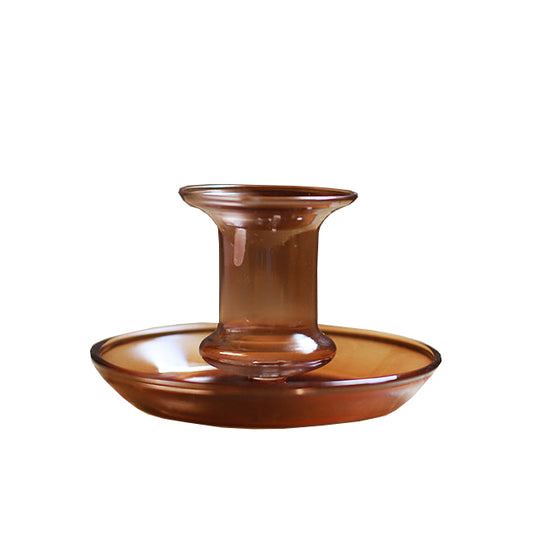 Romantic Candle Holder in Dark Brown