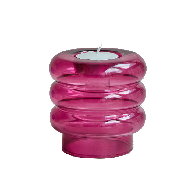 Dual Purpose Candle Holder in Bright Pink