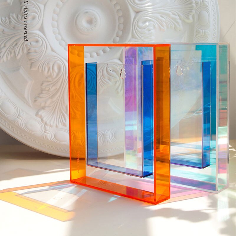 Colourful Geometric Acrylic Transparent Frame
