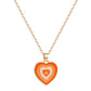 Heart Necklace in Peach