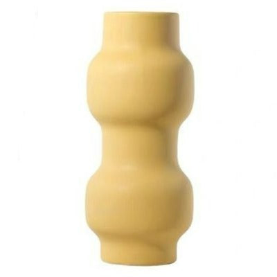 Modern Ceramic Vase in Sunshine Yellow
