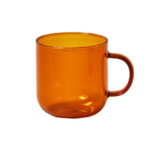 Heat Resistant Colourful Coffee Glasses in Orange