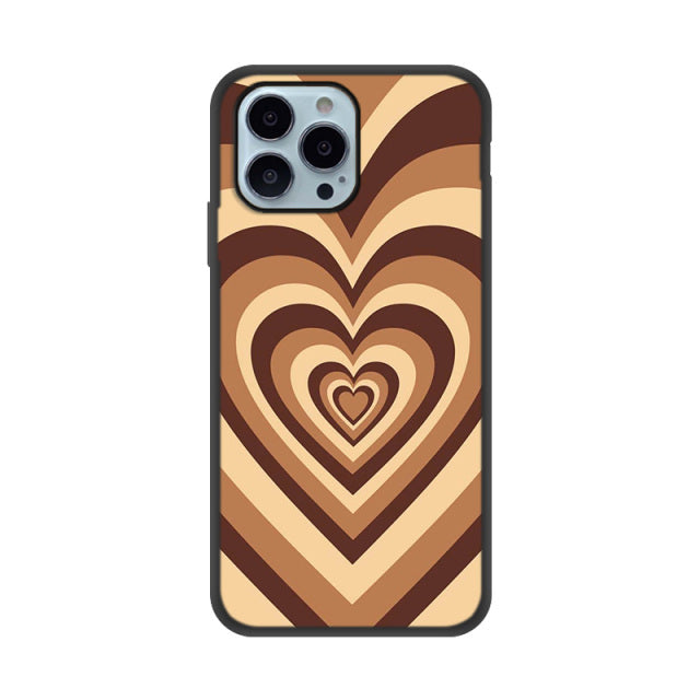 iPhone Case in Brown Heart