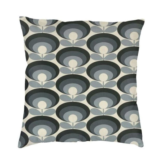 Pillow Case in Grey Print