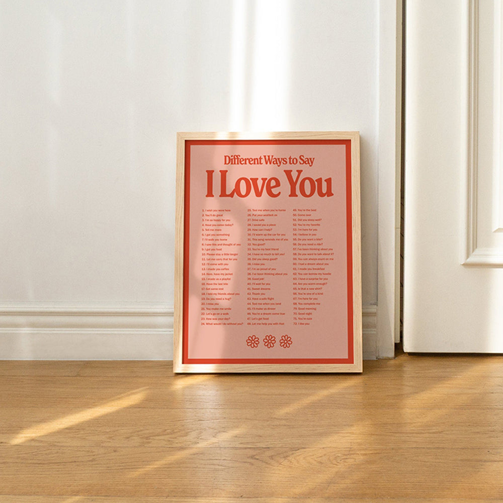 "Different Ways to Say I Love You" Canvas Print