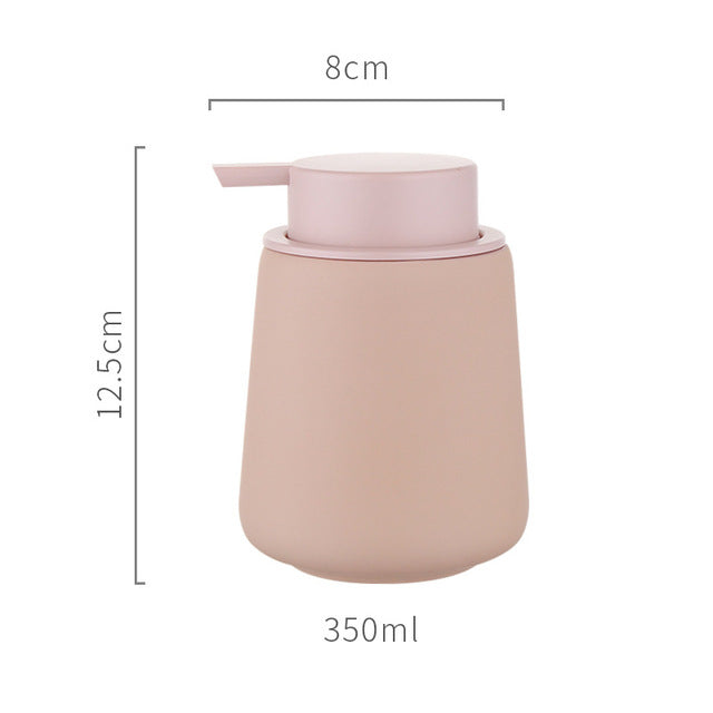Ceramic Soap Dispenser in Pink